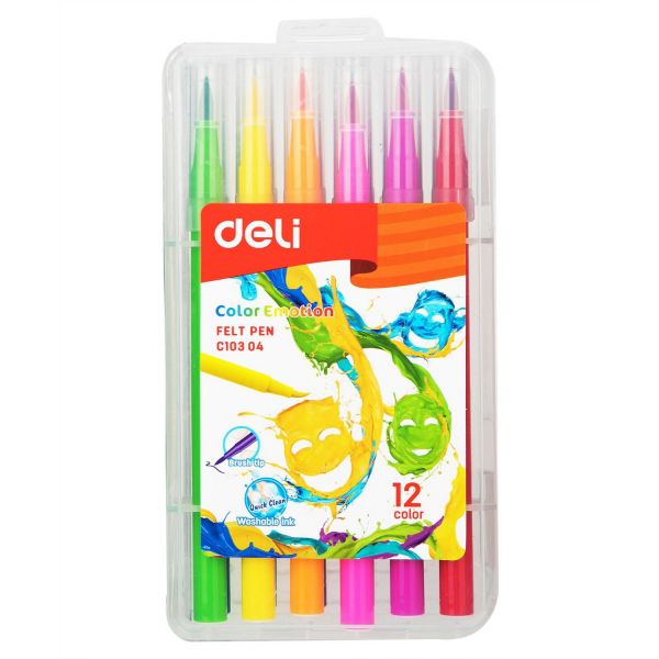 Фломастеры Deli Color Emotion EC10304