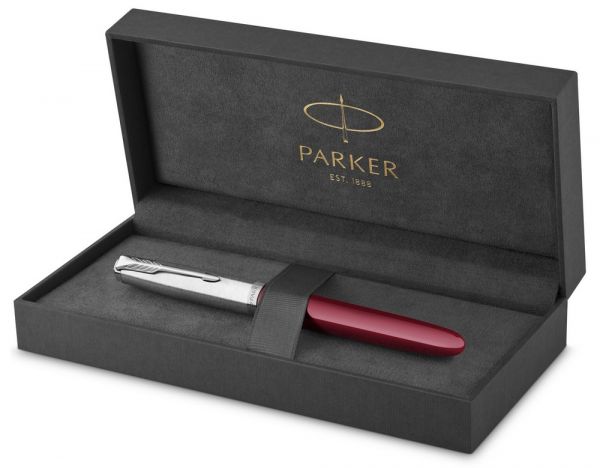 Ручка перьевая PARKER 51 Core бургунди F, 1 шт