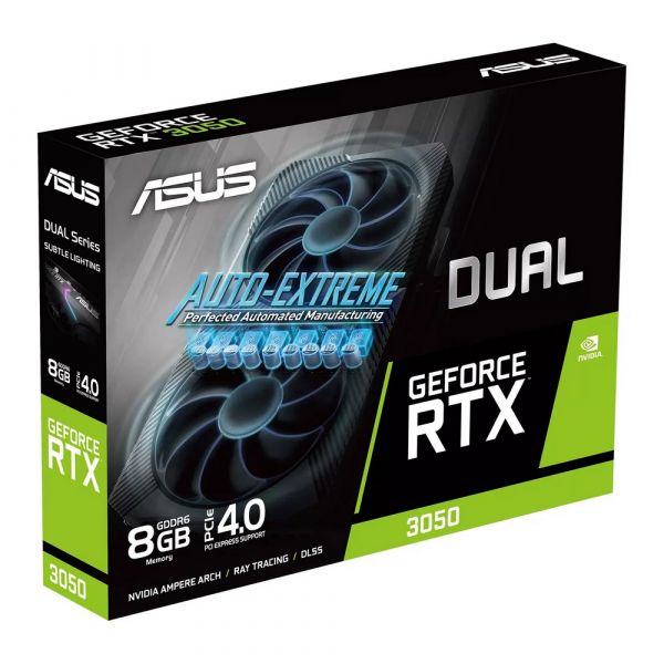 Видеокарта ASUS DUAL-RTX3050-8G 8 Гб, GDDR6
